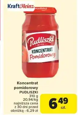 Carrefour Pudliszki Koncentrat pomidorowy 310 g oferta