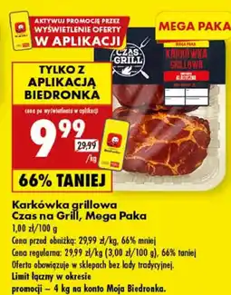Biedronka Karkówka Czas na grill oferta