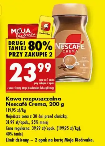 Biedronka Kawa rozpuszczalna Nescafe oferta