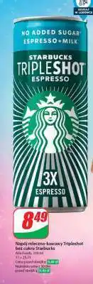 Dino Napój mleczno-kawowy Tripleshot bez cukru Starbucks oferta
