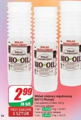 Dino Wkład olejowy regulowany BIO13 Płomyk oferta