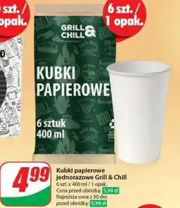 Dino Kubki papierowe jednorazowe Grill & Chill oferta
