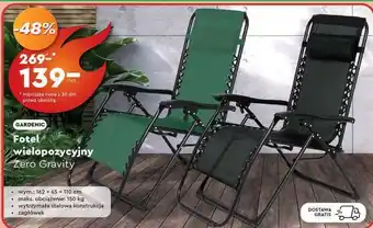 Biedronka Fotel wielopozycyjny Zero Gravity oferta