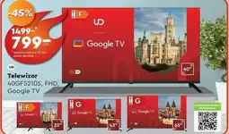 Biedronka Telewizor 40GF5210S, FHD, Google TV oferta