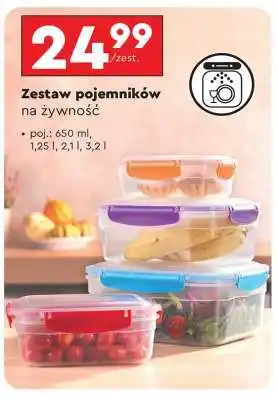 Biedronka Zestaw pojemników na żywność oferta