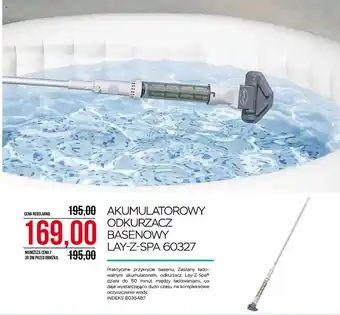 Abra Akumulatorowy odkurzacz basenowy lay-z-spa oferta