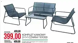 Abra Komplet kawowy 2+1+1 czarny oferta
