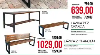 Abra Ławka bez oparcia / z oparciem oferta