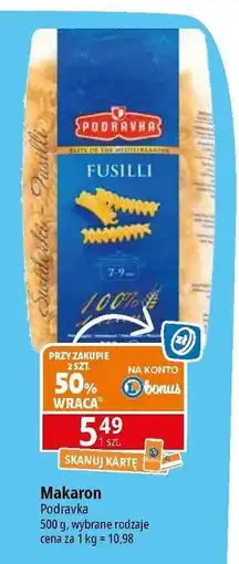 E.Leclerc Makaron fusili Podravka oferta