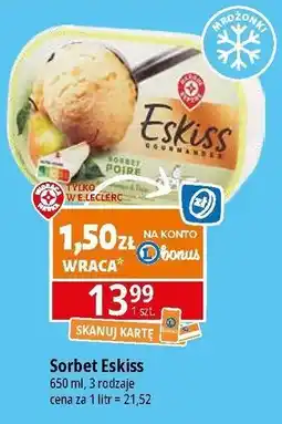 E.Leclerc Sorbet gruszkowy Wiodąca Marka Eskiss oferta