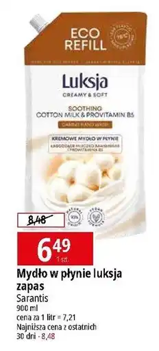 E.Leclerc Mydło w płynie cotton milk & provitamin b5 Luksja Creamy Soft oferta