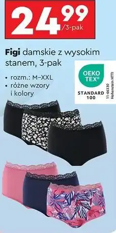 Biedronka Figi damskie z wysokim stanem m-xxl Cleve oferta