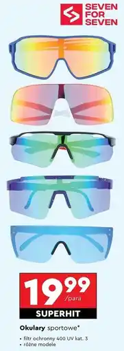 Biedronka Okulary przeciwsłoneczne sportowe Seven For 7 oferta