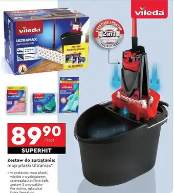 Biedronka Mop ultramax + zestaw do sprzątania Vileda oferta