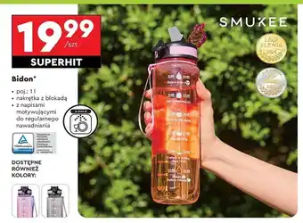 Biedronka Bidon na wodę 1 l Smukee oferta