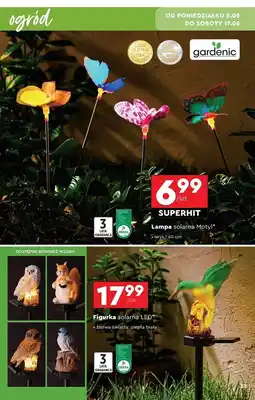 Biedronka Lampa solarna motyl Gardenic oferta