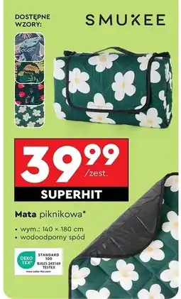 Biedronka Mata piknikowa 140 x 180 cm Smukee oferta