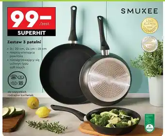 Biedronka Komplet patelnii 20 cm + 24 28 Smukee oferta
