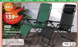 Biedronka Fotel wielopozycyjny z podnóżkiem Gardenic oferta