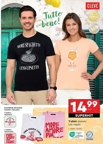Biedronka T-shirt męski rozm. s-xxl Cleve oferta