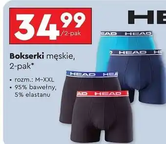 Biedronka Bokserki męskie rozm. m-xxl Head oferta