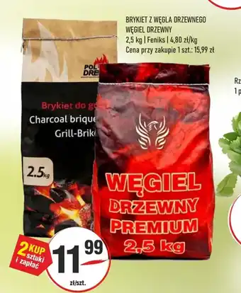 Sedal Brykiet z węgla drzewnego węgiel drzewny Feniks oferta