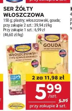 Stokrotka Ser żółty gouda plastry Włoszczowa oferta