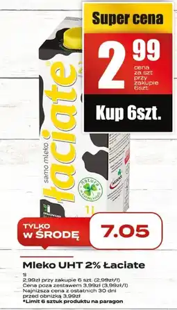 Supeco Mleko UHT 2% Łaciate 1l oferta