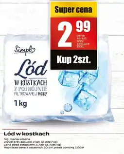 Supeco Lód w kostkach 1kg Supeco oferta