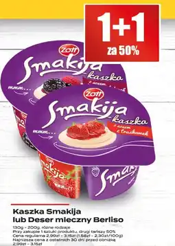 Supeco Kaszka Smakija lub deser mleczny Berliśo 150g oferta