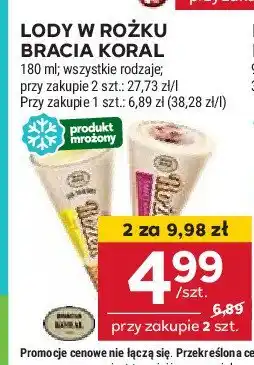 Stokrotka Rożem o smaku tarty cytrynowej Bracia koral lody jak dawniej oferta