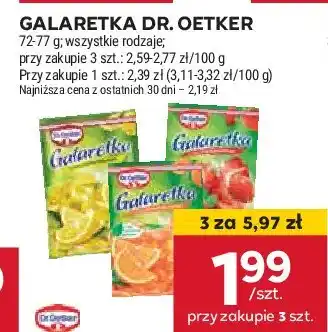 Stokrotka Galaretka brzoskwiniowa Dr. oetker oferta
