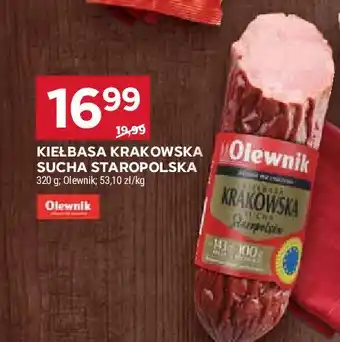 Stokrotka Kiełbasa krakowska sucha staropolska Olewnik oferta