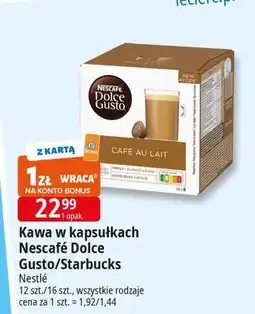 E.Leclerc Kawa cafe au lait Nescafe Dolce Gusto oferta