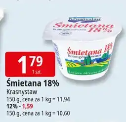 E.Leclerc Śmietana homogenizowana 12 % Krasnystaw oferta