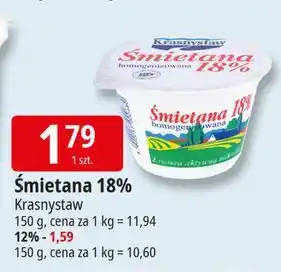 E.Leclerc Śmietana homogenizowana 12 % Krasnystaw oferta