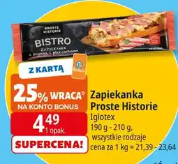 E.Leclerc Zapiekanka z szynką i pieczarkami Iglotex Proste Historie Bistro oferta