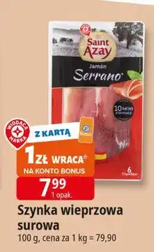 E.Leclerc Szynka serrano Wiodąca Marka Saint Azay oferta