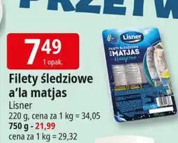 E.Leclerc Filety śledziowe a'la matjas klasyczne Lisner oferta