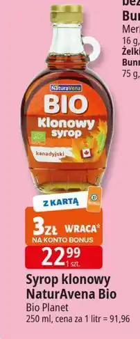 E.Leclerc Syrop klonowy Naturavena oferta