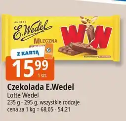 E.Leclerc Czekolada mleczna z wafelkami peanut butter E. Wedel Ww oferta
