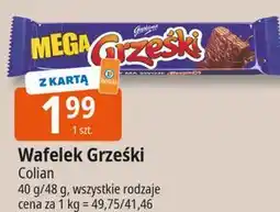 E.Leclerc Wafelek kakaowy w czekoladzie deserowej Grześki Mega oferta
