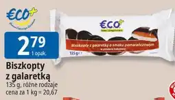 E.Leclerc Biszkopty z galaretką o smaku pomarańczowym Eco+ oferta