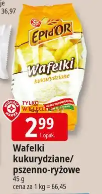 E.Leclerc Wafelki pszenno-ryżowe Wiodąca Marka Epid'or oferta