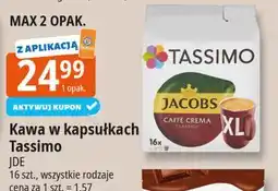 E.Leclerc Kawa caffe crema classico xl Tassimo Jacobs oferta