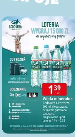 E.Leclerc Woda niegazowana sport Rodowita Z Roztocza oferta