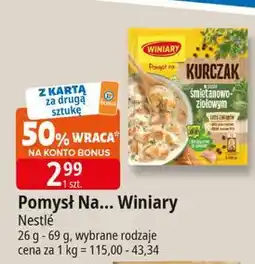 E.Leclerc Kurczak w sosie śmietanowo-ziołowym Winiary Pomysł Na oferta