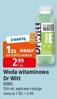 E.Leclerc Napój o smaku kaktusa Dr Witt Vitamin Water oferta