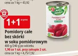 E.Leclerc Pomidory całe bez skórki w soku Wiodąca Marka Notre Jardin oferta