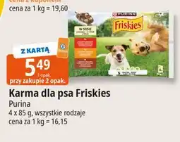 E.Leclerc Karma dla psa wołowina kurczak i jagnięcina w sosie Purina Friskies oferta
